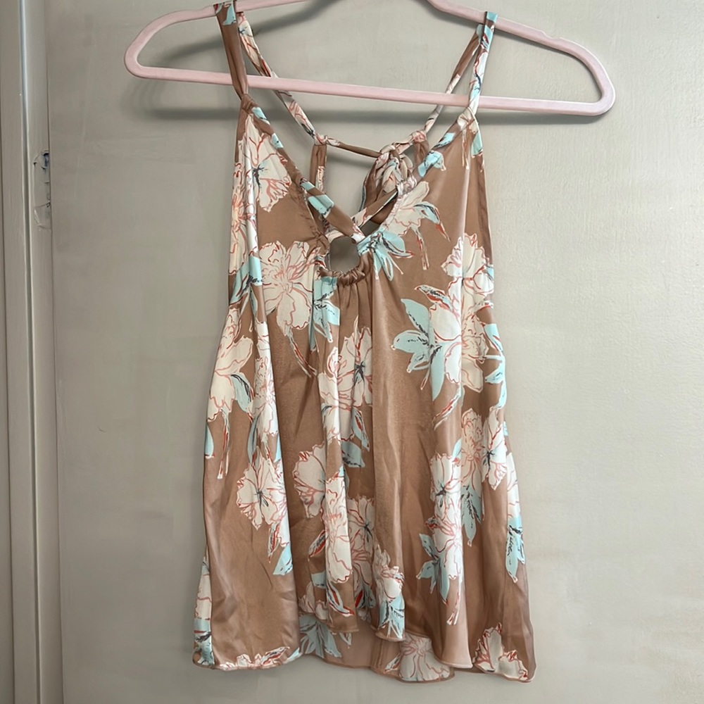 Free People Tie back blouse